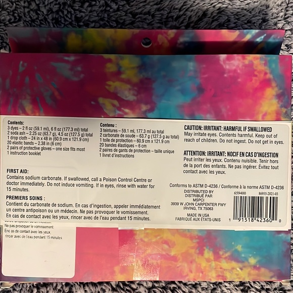 ArtMinds Soda Ash DIY Tie
Dye Kit NWT - Picture 2 of 2